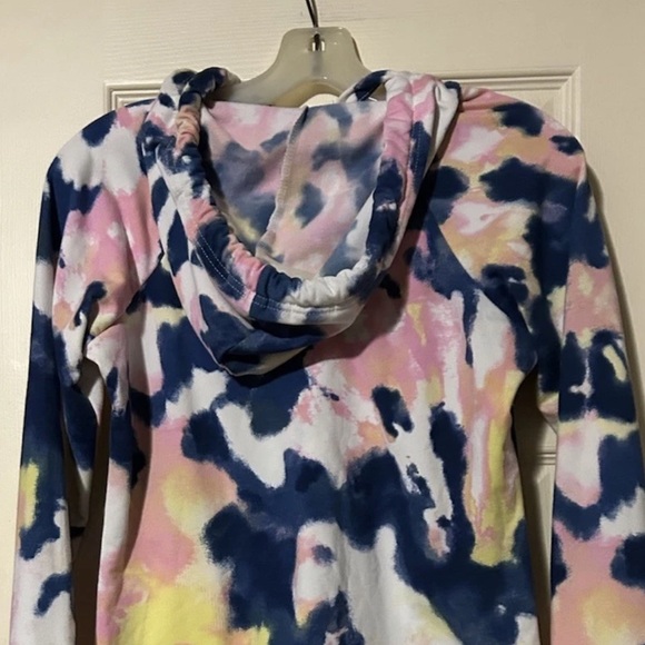 Bobbie Brooks Women’s Hoodie Dress Small Loungewear Long Sleeve Tie Dye Soft - Picture 7 of 11